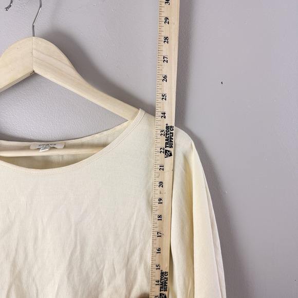 Umgee Womens Medium Cream Boho Oversized Tunic Blouse Dolman Sleeve - Picture 9 of 9